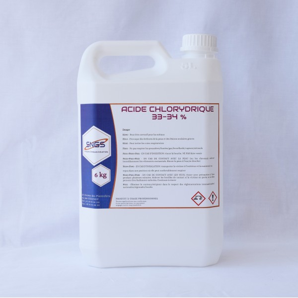 ANCA --Acide Chlorhydrique 33% - HCL- 90cl - Prix pas cher